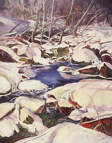 French Creek in Winter* 60" x 50"