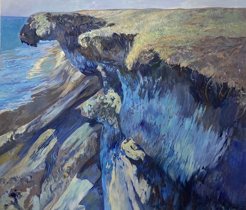 Blue Cliffs 42" x 48"