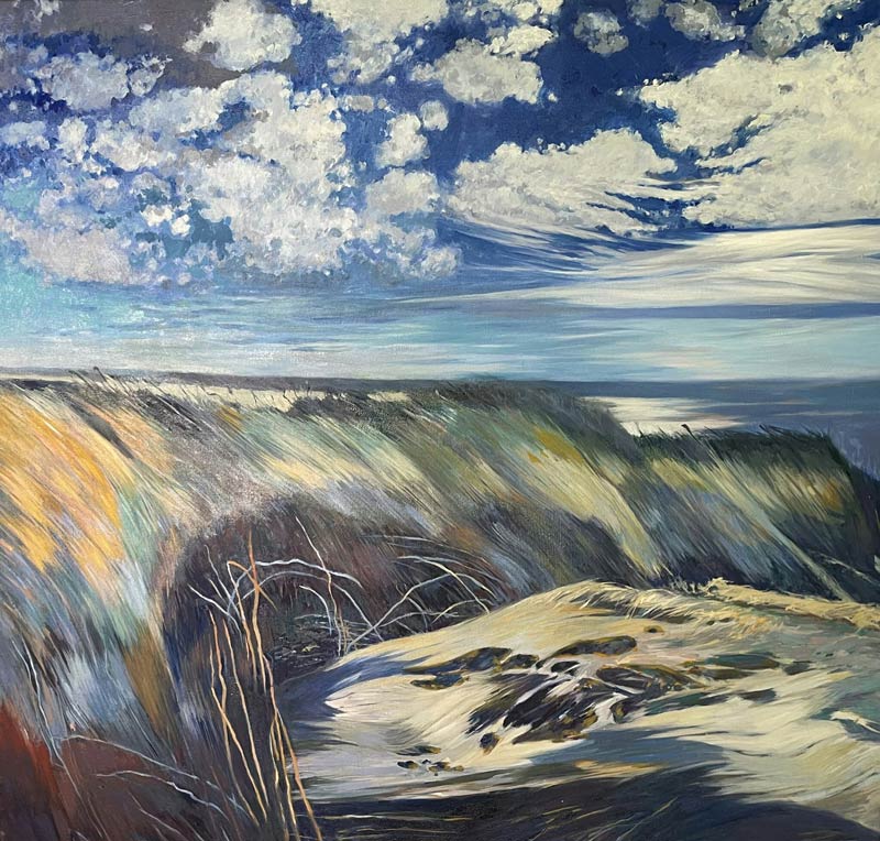 The Wind Bends the Grasses 46" x 48"